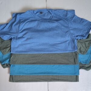 Gildan Softstyle Blue and Green Short Sleeve T-Shirt Blanks Medium